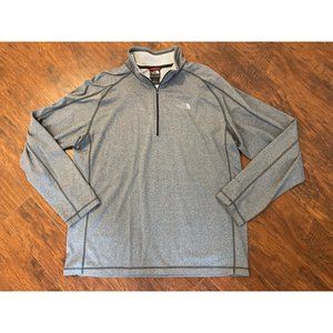 The North Face Mens Grey FlashDry Pullover Long Sleeve Jacket Size XL
